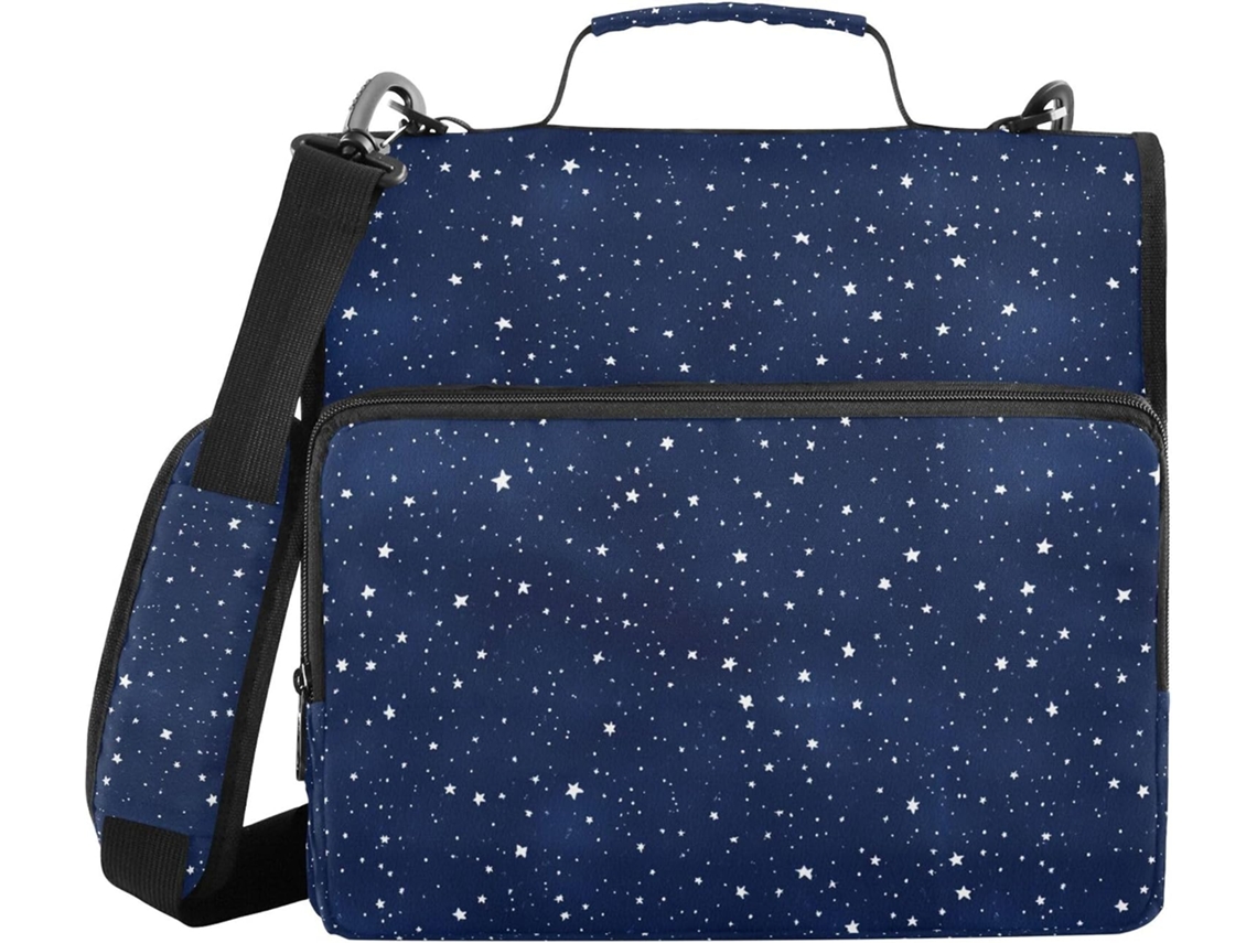 Organizador De Pastas Com Alça, Fácil De Transportar, 3, 8cm 1, 5 Polegadas, 3 Bolsos Lápis, Pastas, Fichários E