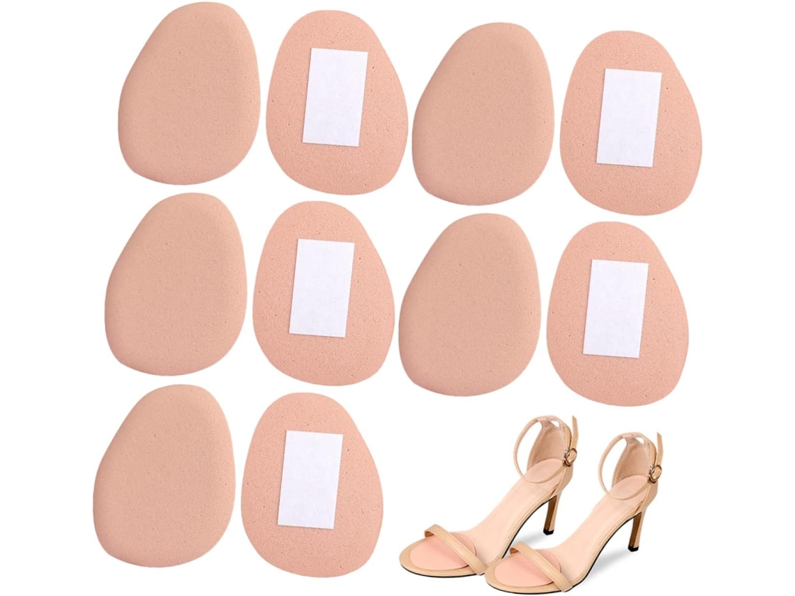 Almofadas Metatarsais De Gel Rosa, 5 Pares, Autoadesivas, Com Efeito De Absorção Impacto, Para Mulheres, Ideais Para