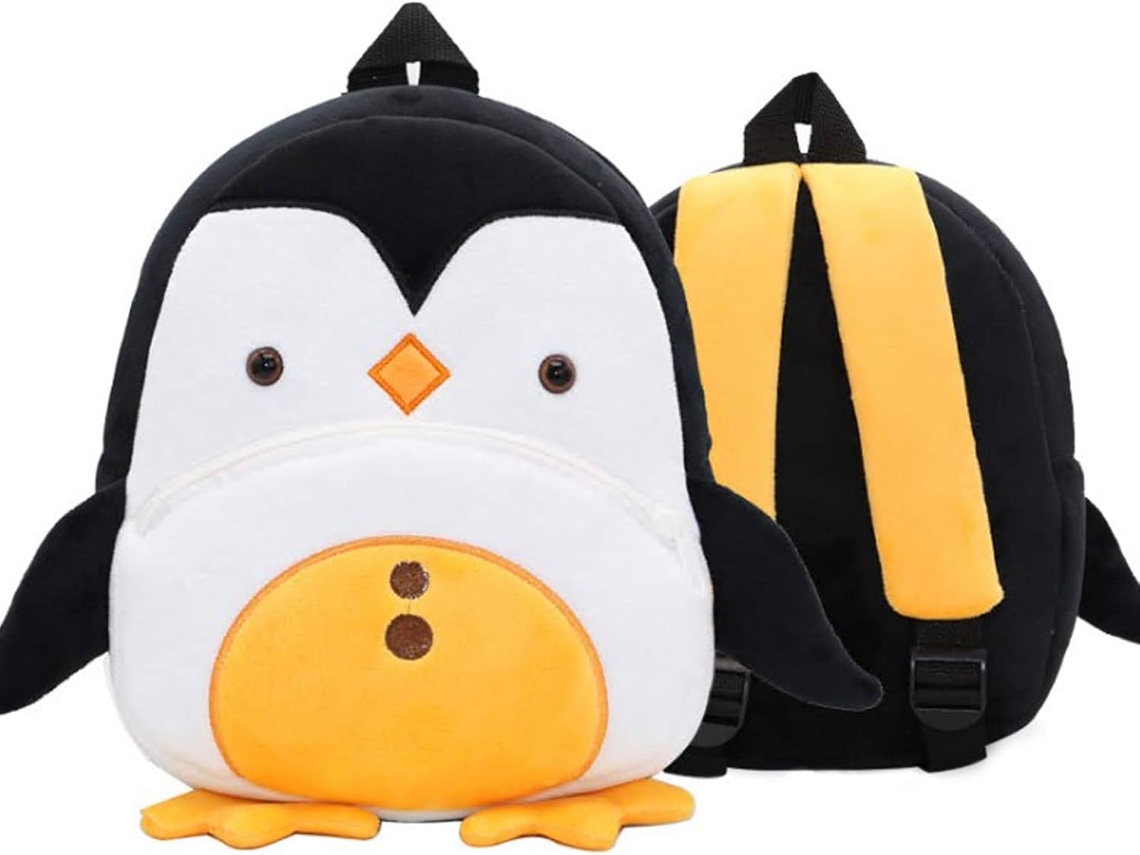 Mochila Infantil Leve Com Design De Pinguim - Saco Escolar Para Crianças