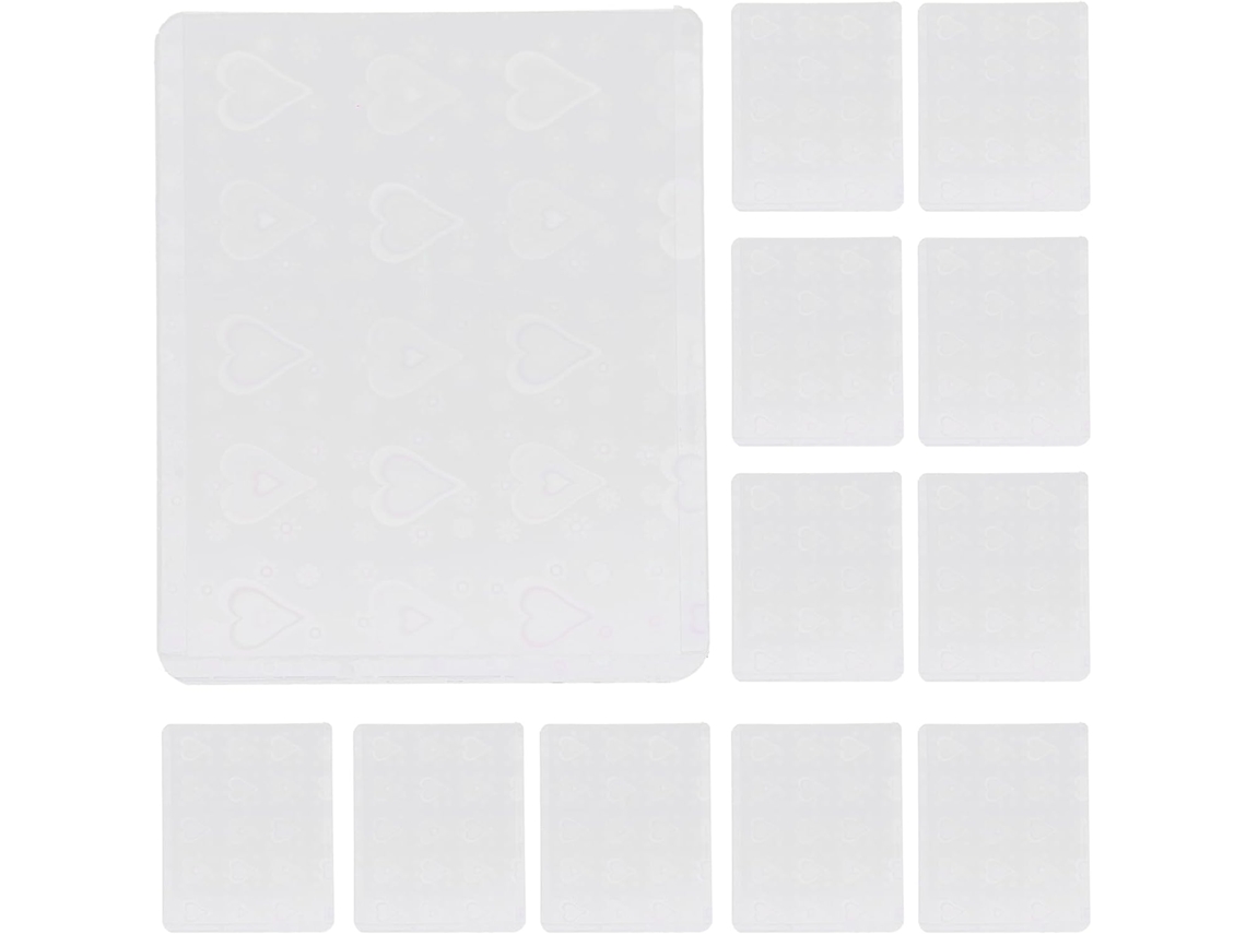 Ultechnovo 50 Peças Pochetes Transparentes Épaisses Pvc Para Proteção De Cartões Para Cartões De Coleção Fotos