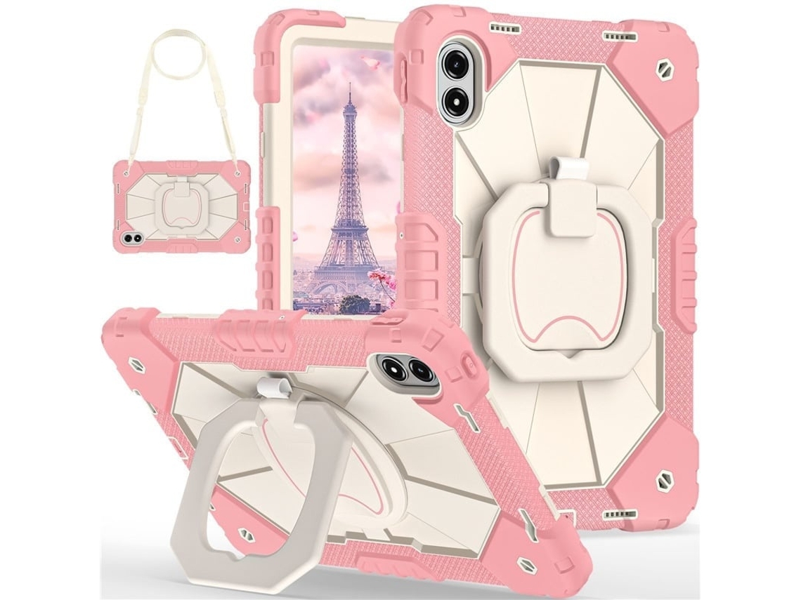Tressino Capa Para Xiaomi Pad Se 8.7 Polegadas Com Proteção Completa E Alça De Ombro, Rosa