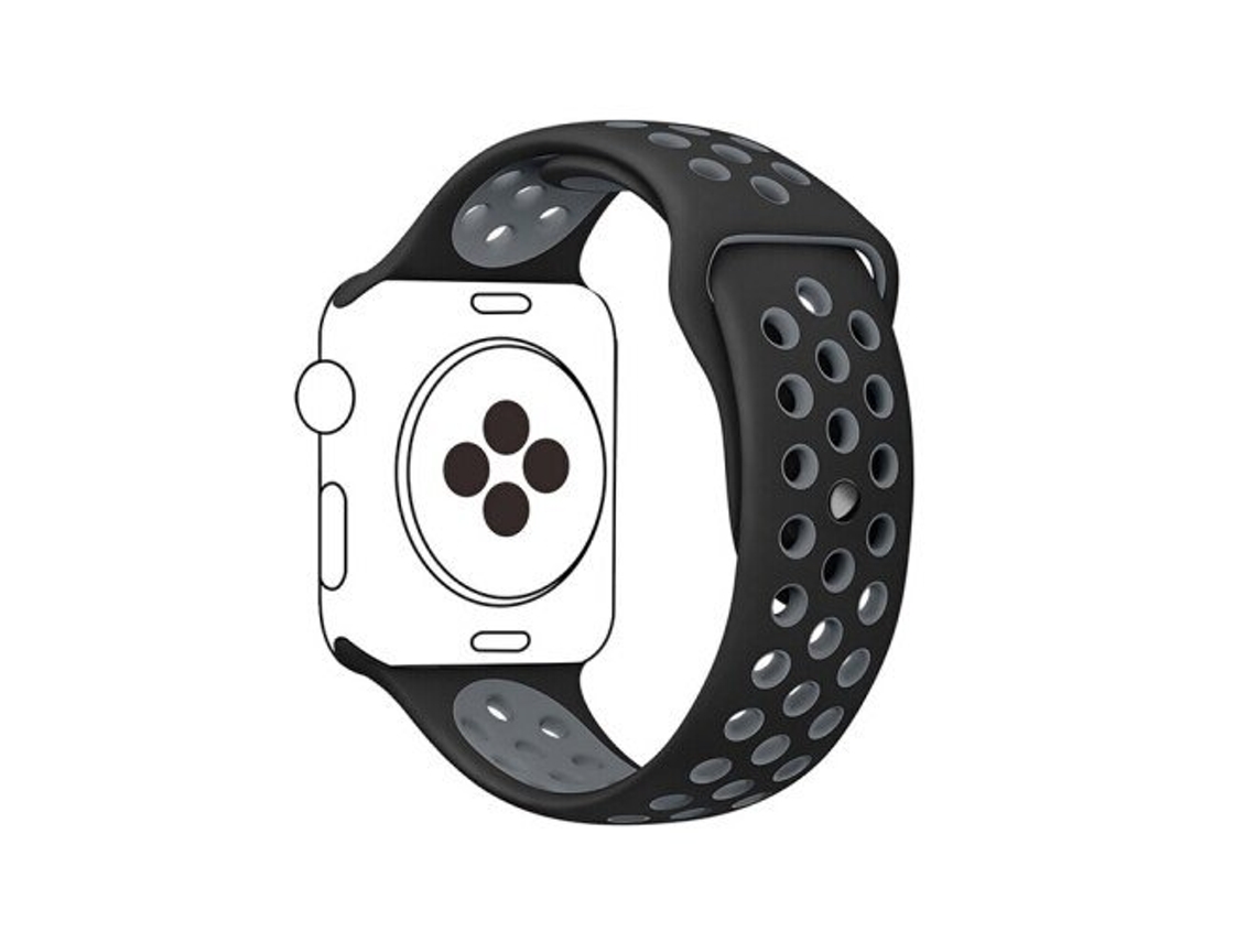Bracelete Desportiva para Apple Watch Series 9 Aluminum 45Mm Preto / Cinza