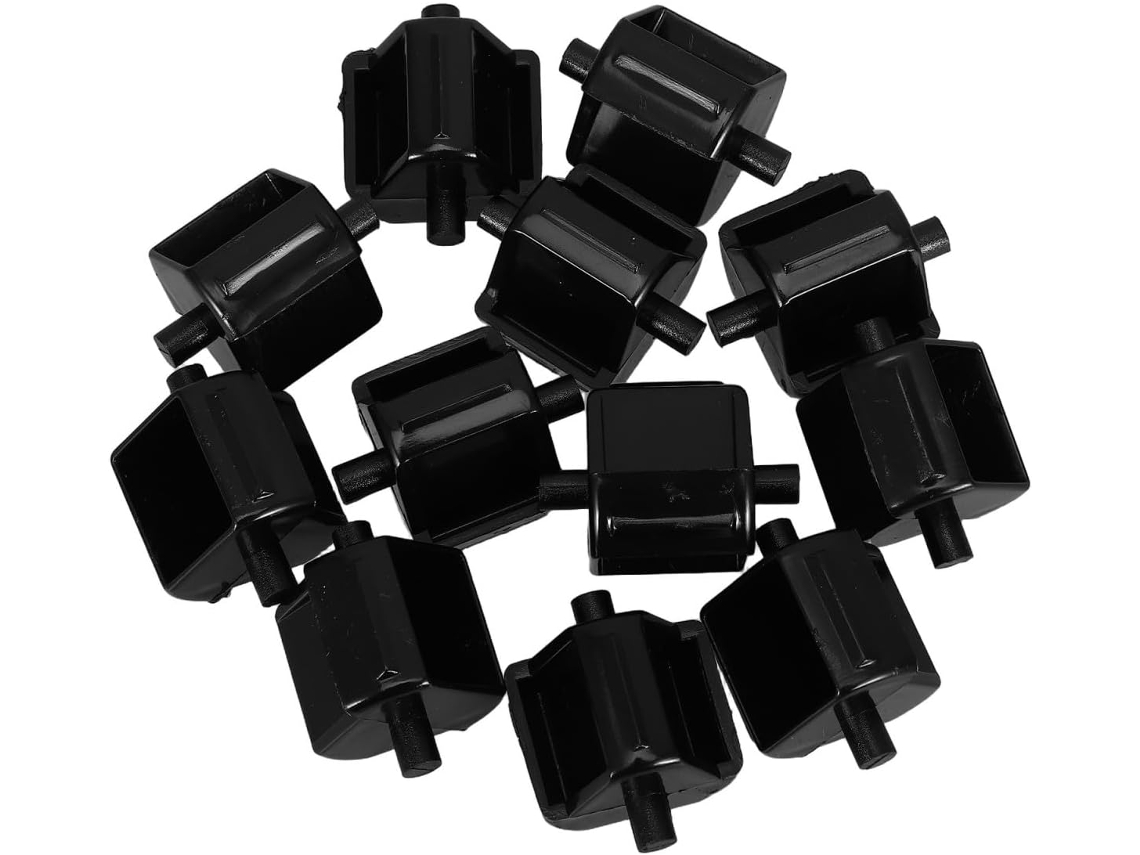 Conjunto De 12 Peças Núcleo E Suporte Plástico Com Design Troca Rápida, Na Cor Preta, Para Substituição Em Dispensadores