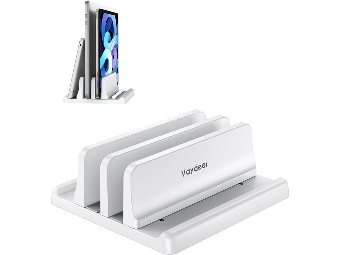 Lurelia Suporte Vertical Para Portátil 1 Unidade, Ajustável, Em Silicone, Compatível Com Macbook, Ipad, Portátil, Em Branco