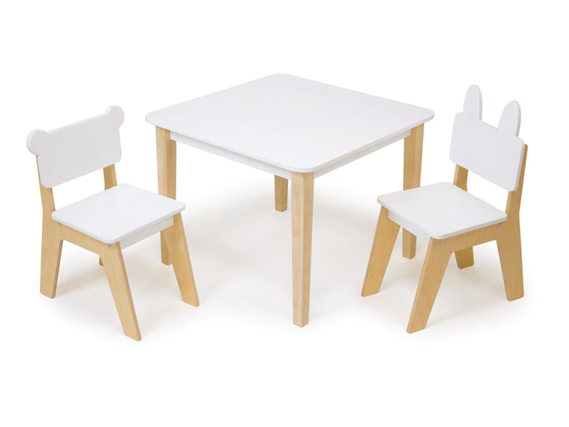 Conjunto De Mesa E Cadeiras De Madeira Mentari Para Crianças Móveis De Brincar