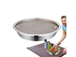 Bandeja Coletora De Óleo Em Aço Inoxidável Com Malha Para Fritar Petiscos De Churrasco, Separação Instantânea De Óleo.