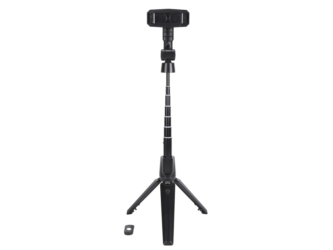 Bastão de selfie extensível de 41,7 polegadas com tripé para celular, ideal para transmissões ao vivo e gravações de vídeo. Compatível com celulares e câmeras. LAXISCREED