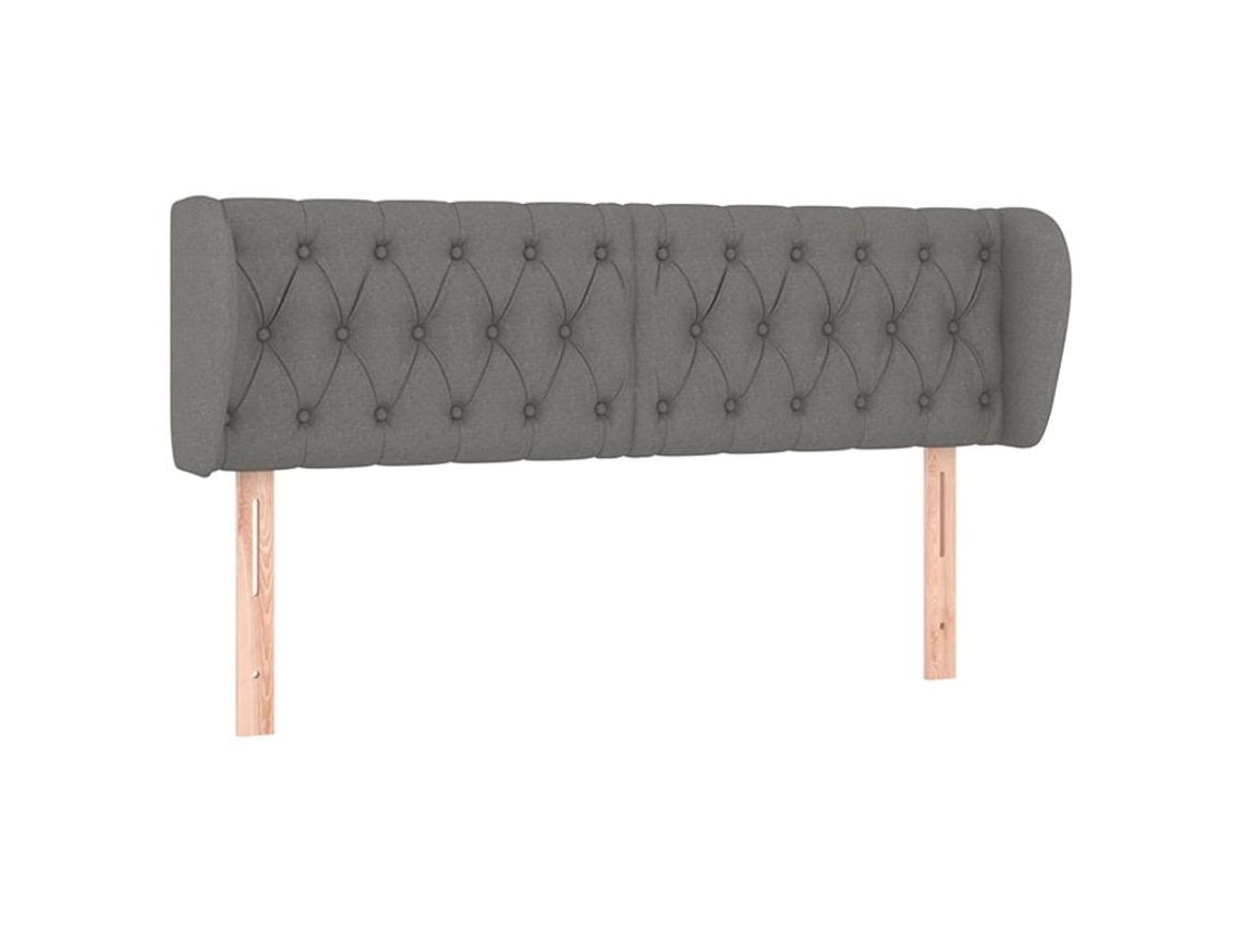 Headboard, Headboards Vidaxl Cinzeto Tecido (147 X 23 X 78/88 Cm)