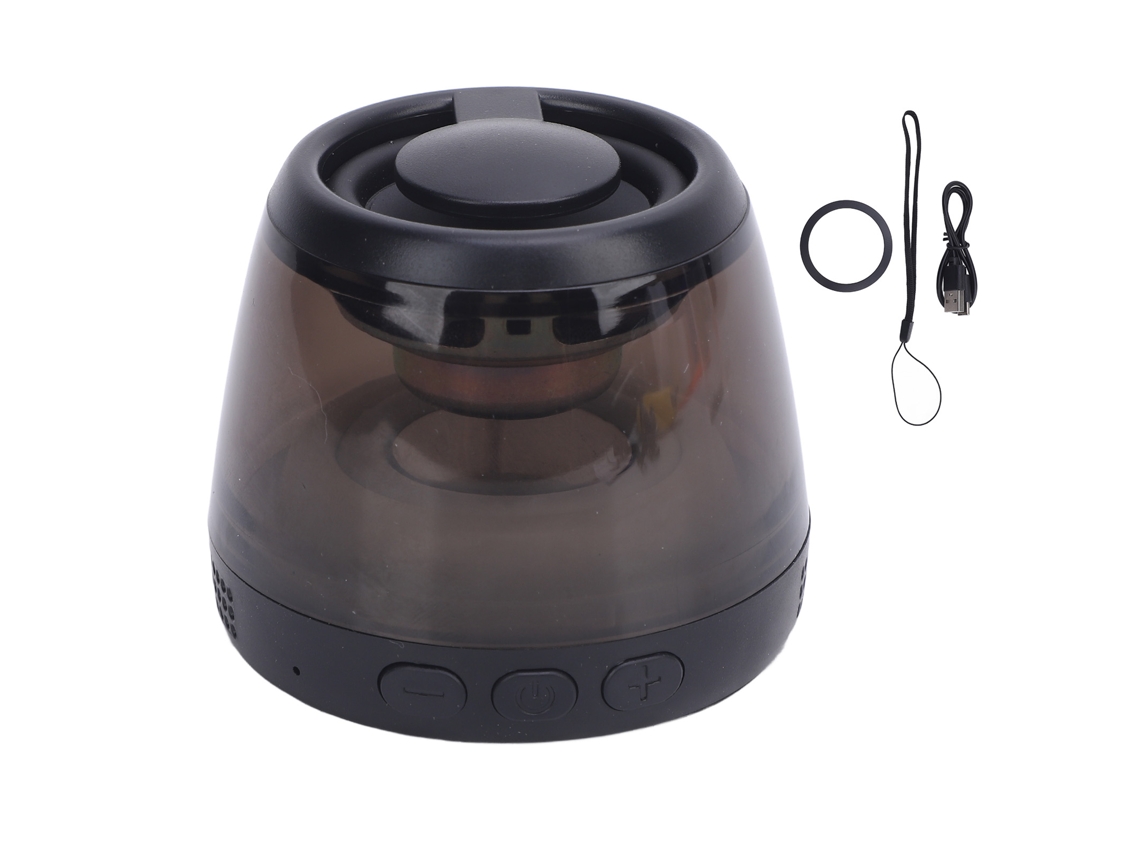 Ats altavoz Bluetooth Portátil Mini com Luz Rgb, Som Grave Relaxante e Rotação para Aliviar o Estresse