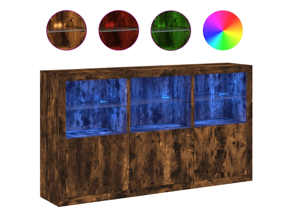Sideboard, Sideboards Vidaxl Marrom Madeira Processada (n/a)