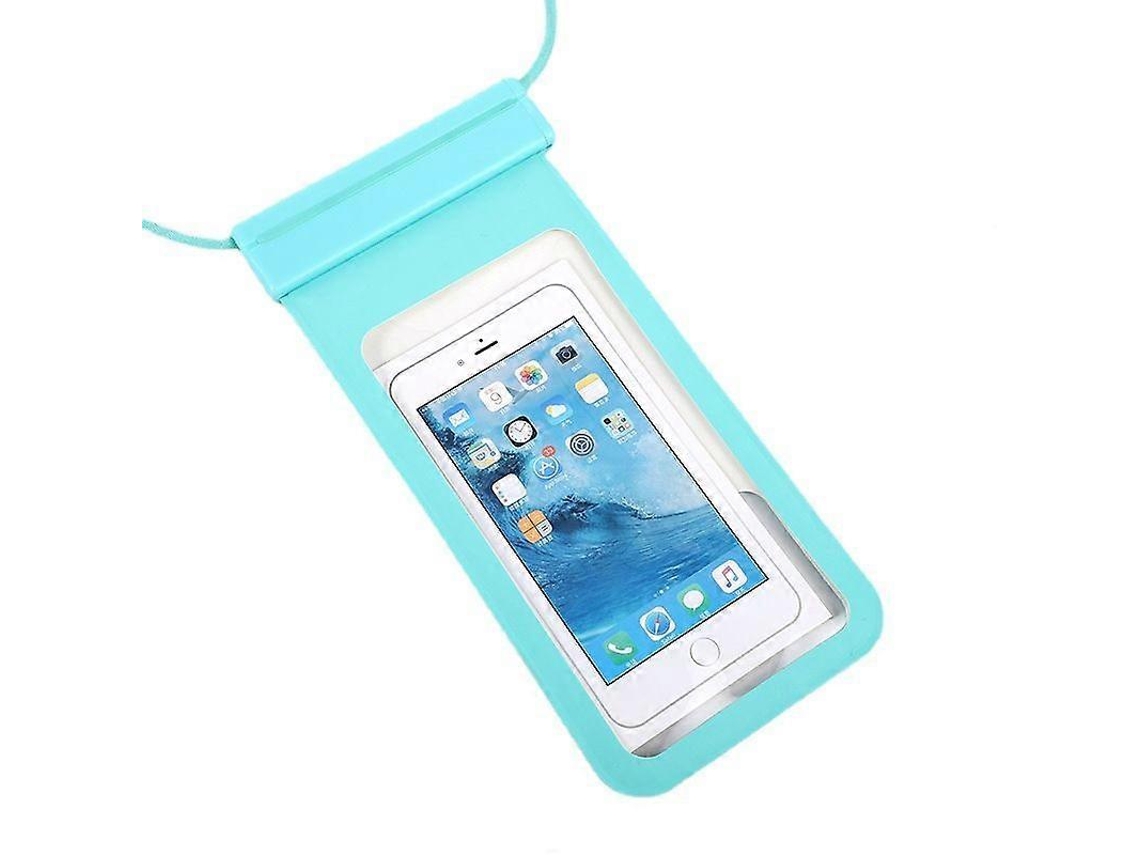 Capa Impermeável Para Celular, Capa Universal À Prova Dágua Ipx8 Para Iphone De 6,2 Polegadas - Azul