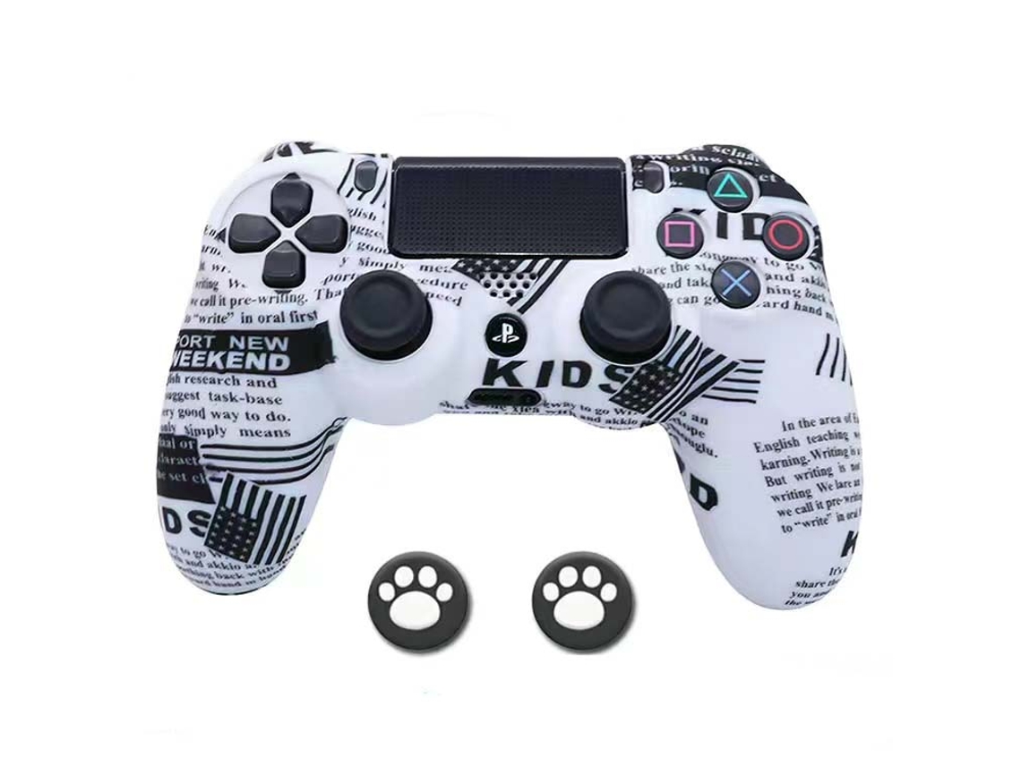 Capa para comando PS4 MOROROR Branco