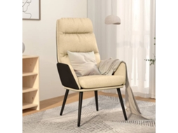 Vidaxl Cadeira De Descanso Tecido Cor Creme