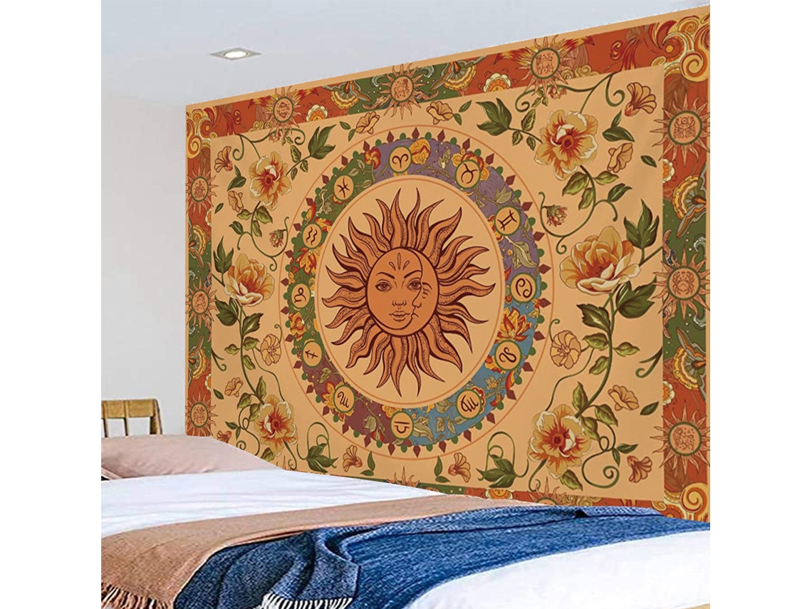 Tapestry (série Rostos De Sol E Lua 150x230cm) Eoocoo