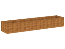 Canteiro Elevado de Jardim VIDAXL Aço Corten (479X100X69 cm)