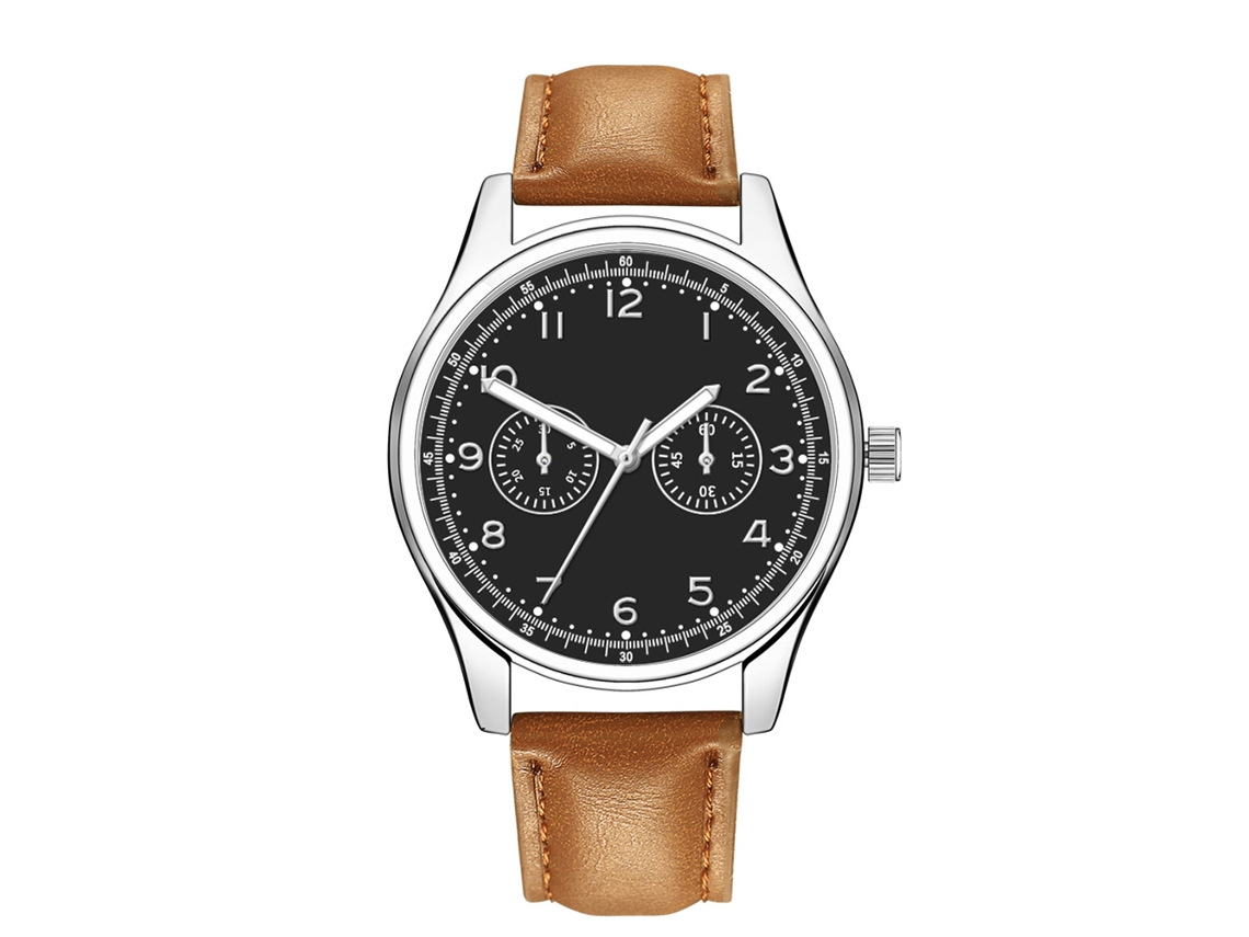 Relógio de quartzo clássico, casual e elegante para homens, ideal para presente.