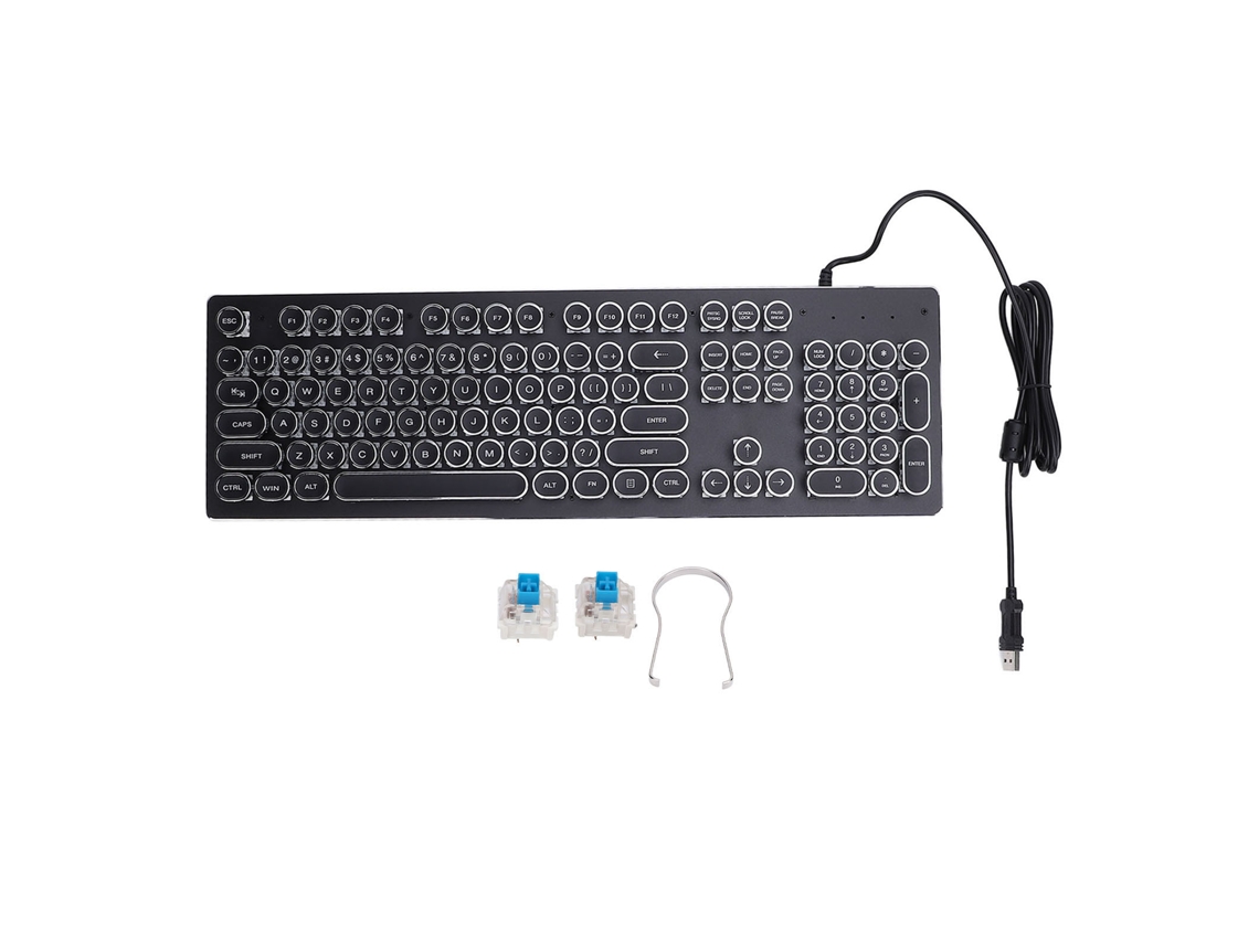 Aetheria teclado Mecânico Gamer com Switch Azul 104 Teclas Rgb Backlit Usb Wired para Pc Laptop