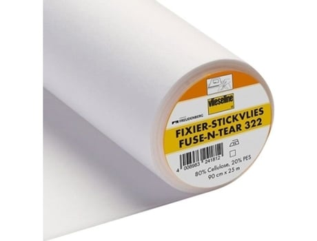 Entoilage Termocolante Para Bordado Fixier Stickvlies Branco Ao Metro Vlieseline