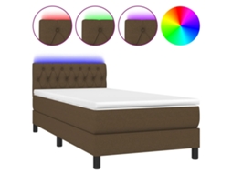 Box Spring Bed, Box Spring Beds Vidaxl Marrom Tecido (90 X 200 Cm)