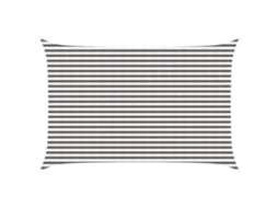 Vidaxl Vela De Sombra 3 X 4,5 M Hdpe Retangular Cinza Claro E Branco