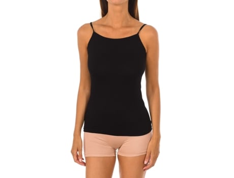 T-Shirt de Mulher Q-EN Preto (3XL)