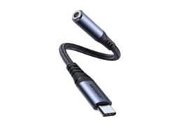 Adaptador de Áudio Joyroom Usb c para 3,5 Mm Preto AQUAFORGE