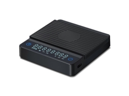 Balança Eletrônica Portátil Italiana Mini para Café Expresso, Ideal para Grãos de Coados À Mão, com Cronômetro e Função de Pesagem AQUAFORGE