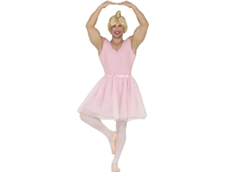 Fato de bailarina rosa para homem