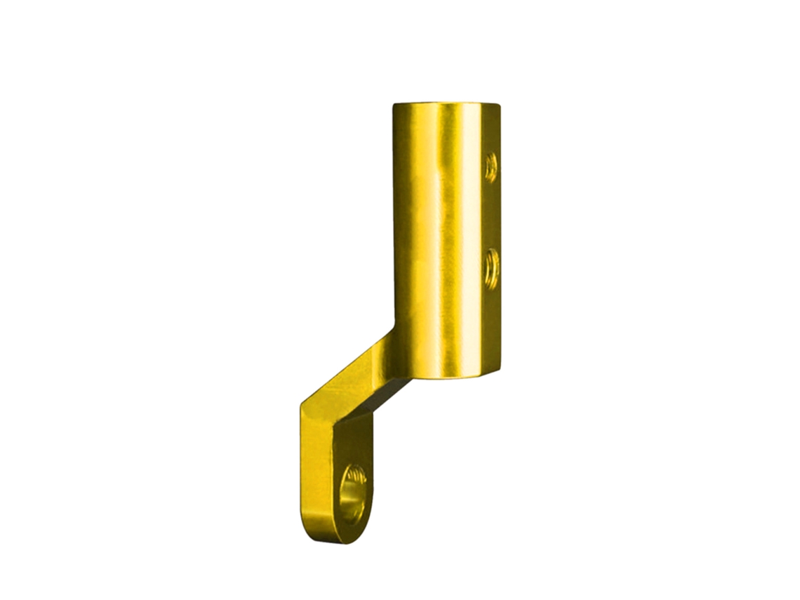 Suporte De Extensão De Espelho Retrovisor Para Motocicleta Na Cor Dourada, Em Liga De Alumínio Cnc, Com Suporte Multifuncional Para Celular.
