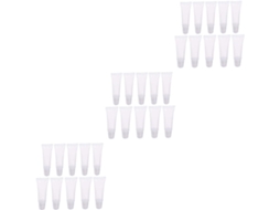 Conjunto De 66 Tubos De Brilho Labial Recarregáveis, Recipientes Cosméticos Transparentes E Flexíveis.