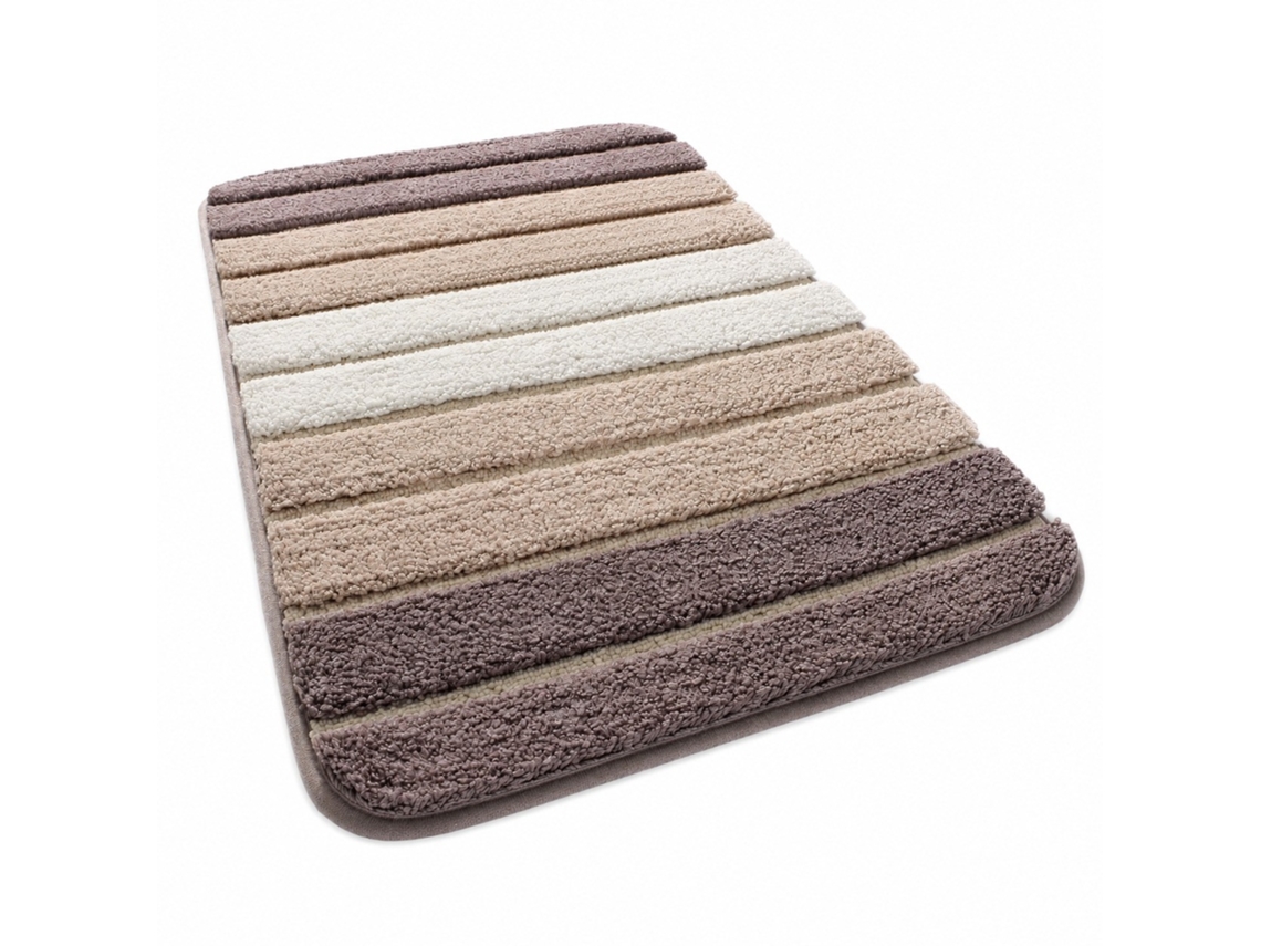 Tapete De Banho Absorvente Antiderrapante, Verde-azulado E Branco, 16 X 24 Polegadas, Microfibra, Lavável Na Máquina
