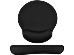 Conjunto de Mouse Pad Ergonômico com Apoio de Pulso e de Teclado para Computador/Notebook