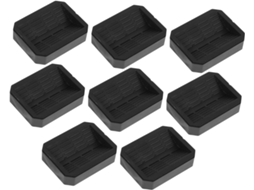 Lalafina Conjunto De 8-protetores Rodízios Antiderrapantes Silicone Para Móveis E Pisos Madeira, Almofadas