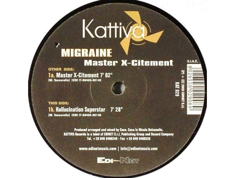 Vinil Master X-citement Kattiva Records