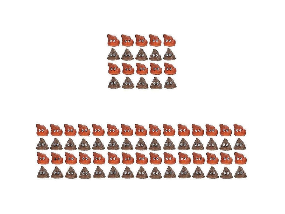 2026 20 Juguetes de Desarrollo, Caca Falsa de Perro, Juguetes de Juego, Varios Colores, Pvc.