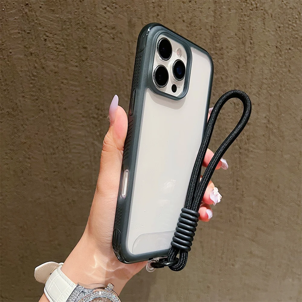 (iphone 17 Pro Max, Preto) Capa Transparente Para Iphone, Resistente A Impactos E Protetora, Ideal Para Meninas.