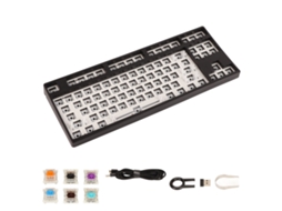 Aetheria kit Diy Teclado Mecânico 87 Teclas Rgb Hot Swap Modular Tkl para Gaming e Customização