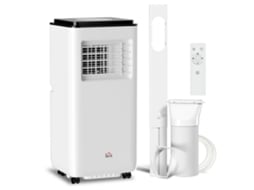 Ar Condicionado Portátil, 10000 Btu, 2900W, 5 em 1, Ventilador, Desumidificador, 33x28x70,4cm, Branco PENGJIANG SHOP