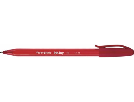 Caneta Paper Mate Inkjoy 100 Ponta Media Trazo 1mm Vermelho