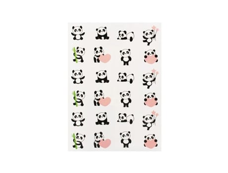 Adesivos Panda 48 Peças Adesivos Criativos Multicoloridos Scrapbooking Ctop