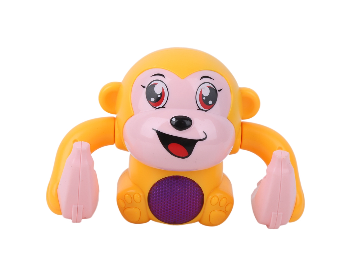 Brinquedo De Modelo Animal Elétrico Controle De Voz Indução Padrão Cartoon Amarelo