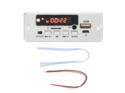 Placa decodificadora 12V MP3 com entrada auxiliar e TF EOOCOO