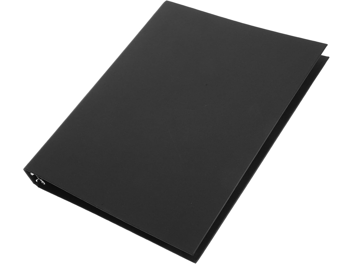 Capa Para Fichário De Argolas A4 Em Papel Kraft, 4 Argolas, Pasta Fina Para Documentos E Anotações Em Ambientes