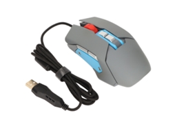 Aetheria mouse de Voz com 9 Botões Programáveis Macro, Microfone Integrado, Luz de Fundo Colorida e 3 Níveis Dpi para Escritório e Jogos