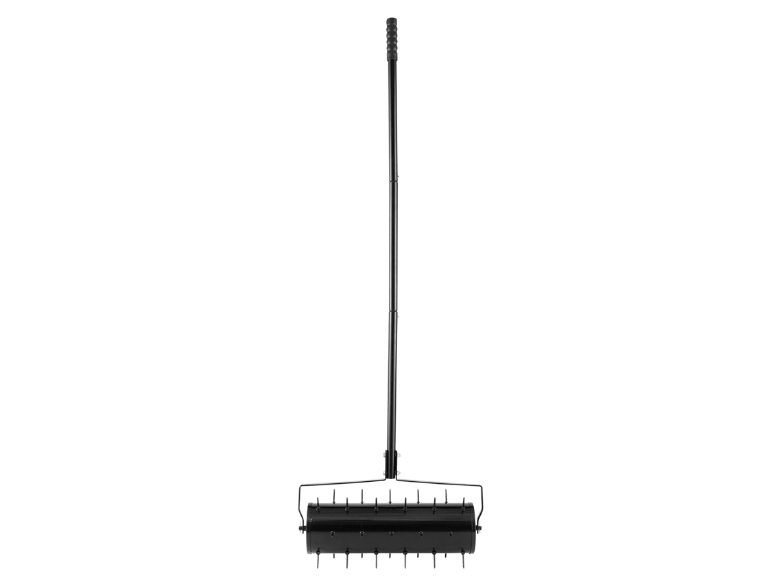 Aerador De Relva Manual Rolante Para Serviço Pesado Succebuy De 21 Polegadas, Preto