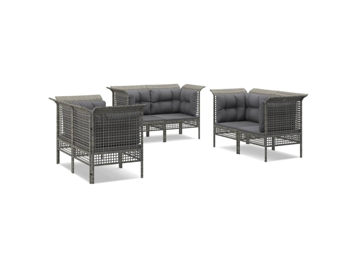 Garden Lounge Set, Garden Lounge Sets Vidaxl Cinzeto Rattan / Vime (n/a)