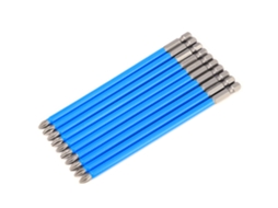 10 Peças De Parafusadeira Ph2 150mm Aço Liga S2 Antiderrapante Magnético Forte