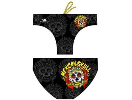 Slips para Homem  Mexican Skull 2014 Preto para Natação (L)