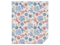 Vitrais Lagosta E Coral Para O Escritório Espelharte (100x116 Cm)