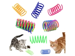 2026 12 Brinquedos com Molas Coloridos para Gatos, Petnice Criativos Sem Bpa para Filhotes de Gato